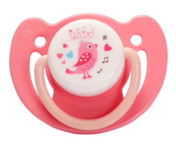 Пустушка латексна Lindo, ортодонтична, рожевий (PK 011/0-6рож) - Pampik