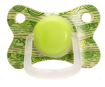 Пустушка силіконова Lindo, кругла, зелений (LI 406/6-12зел) - Pampik