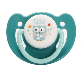 Пустушка латексна Lindo, ортодонтична, зелений (PK 011/6-12зел) - Pampik