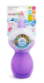 Чашка-непроливайка Munchkin Click Lock, 266 мл, фіолетовий (15424.04) - Pampik - 3
