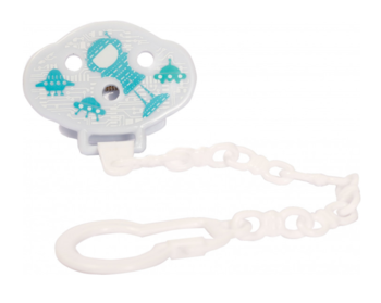 Ланцюжок для пустушки Lindo з кліпсою, блакитний (PK 017 блак) - Pampik