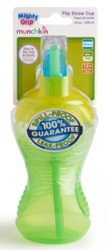Чашка-непроливайка Munchkin Mighty Grip, 296 мл, салатовый (40523.03) - Pampik - 3