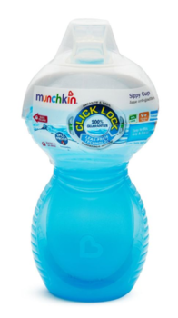 Чашка-непроливайка Munchkin Bite Proof, 266 мл, блакитний (44166.01) - Pampik - 2