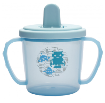 Поїльник-непроливайка Lindo зі складаним носиком, 160 мл, блакитний (Li 736 блак) - Pampik