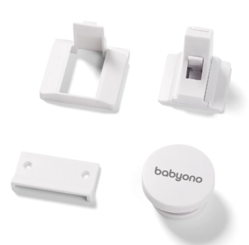 Магнітний блокувальник для меблів BabyOno, 4 шт., Білий (946) - Pampik
