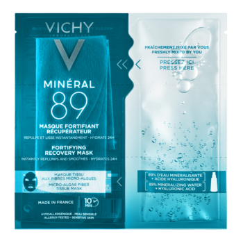 Укрепляющая тканевая маска Vichy Mineral 89, для увлажнения и восстановления кожи лица, 29 мл - Pampik