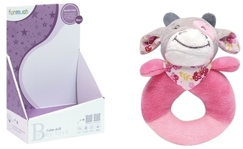 М'яке брязкальце Funmuch Baby Корівка (FM555-6H) - Pampik