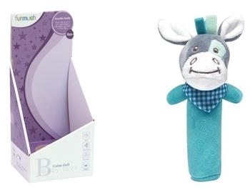 М'яке брязкальце-паличка Funmuch Baby Ослик (FM555-2H) - Pampik