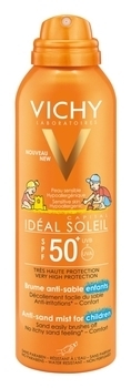 Сонцезахисний дитячий аерозоль Vichy Idеal Soleil Capital З з технологією Антипісок, SPF50 +, 200 мл - Pampik