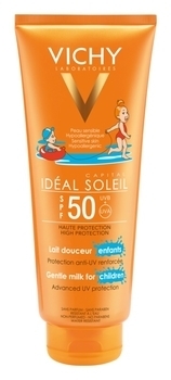 Солнцезащитное водостойкое молочко Vichy Idеal Soleil Capital для детей, SPF50, 300 мл - Pampik
