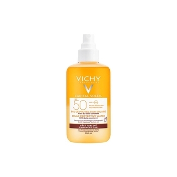 Сонцезахисний водний двофазний спрей з бета-каротином Vichy Capital Soleil для обличчя і тіла, SPF50, 200 мл - Pampik