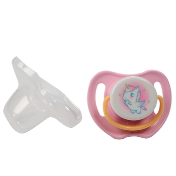 Пустышка Pigeon Единорог, размер L, розовый (26989) - Pampik - 3