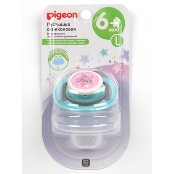 Пустушка Pigeon Мій малюк, розмір L, блакитний (26988) - Pampik