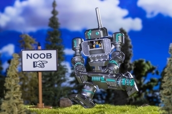 Игровая фигурка Jazwares Roblox Imagination Figure Pack Noob Attack Mech Mobility W7 (ROB0271) - Pampik - 6