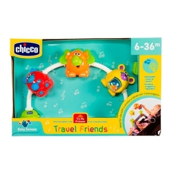 Музична дуга для коляски Chicco друзі в подорожі (09747.00) - Pampik - 3