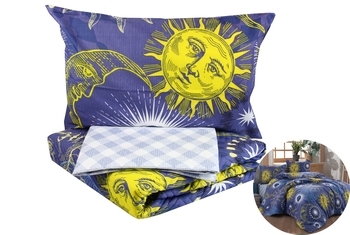 Комплект постільної білизни LightHouse Sun & Moon, бязь, 220х160 см, різнобарв'я (70134_1.5LH_4s) - Pampik