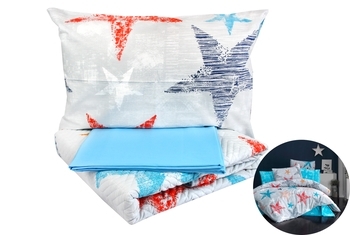 Комплект постельного белья LightHouse Colored Stars, ранфорс, 220х160 см, разноцвет (6090_1.5LH_4s) - Pampik