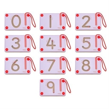 Набор для написания магнитных цифр VigaToys, 10 шт. (50339) - Pampik - 2