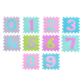 Ігровий килимок-пазл BabyOno Цифри, 10 шт. (274/02) - Pampik
