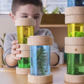 Набір Guidecraft Natural Play Скарби в баночках, різнокольоровий (G3087) - Pampik - 10