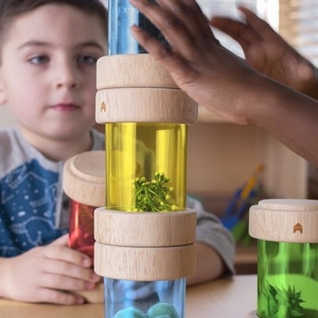 Набір Guidecraft Natural Play Скарби в баночках, різнокольоровий (G3087) - Pampik - 9