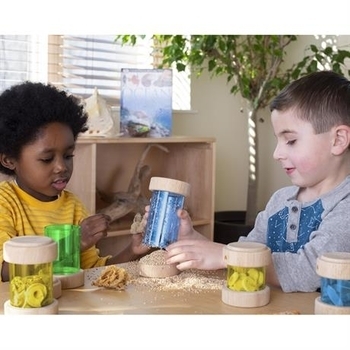 Набір Guidecraft Natural Play Скарби в баночках, різнокольоровий (G3087) - Pampik - 8