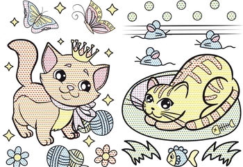 Котята. Большие водные раскраски - Pampik - 3