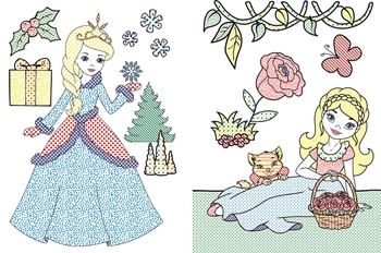 Подружки принцеси. Великі водяні розмальовки - Pampik - 2