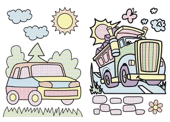 Транспорт. Великі водяні розмальовки - Pampik - 3