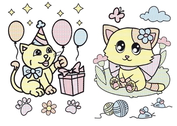 Котята. Большие водные раскраски - Pampik - 2