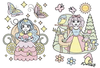 Принцеси. Великі водяні розмальовки - Pampik - 3