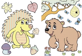 Лісові тварини. Великі водяні розмальовки - Pampik - 3