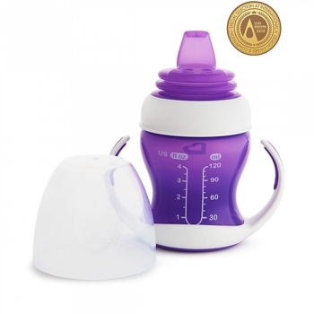 Чашка-непроливайка Munchkin Gentle Transition, 118 мл, фіолетовий (17129.04) - Pampik - 3