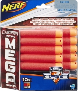 Набор стрел Hasbro Nerf N-Strike Elite Mega, 10 шт. (A4368) - Pampik