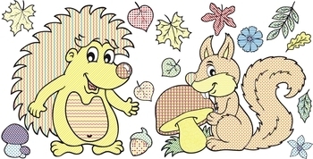 Лісові тварини. Водяні розмальовки - Pampik - 3