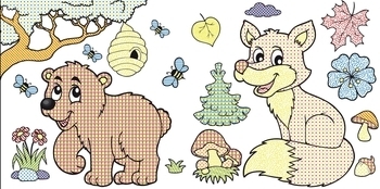 Лісові тварини. Водяні розмальовки - Pampik - 2