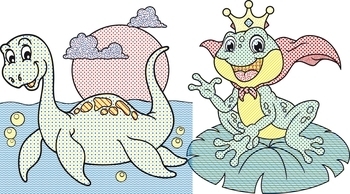 Прадавні тварини. Водяні розмальовки - Pampik - 3