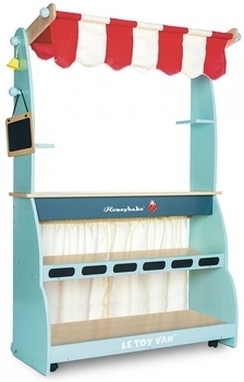 Ігровий набір Le Toy Van Кафе та Магазин 2 в 1, на колесах (TV317) - Pampik