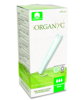 Тампони з органічної бавовни Organyc Internal Super, з аплікатором, 14 шт. - Pampik