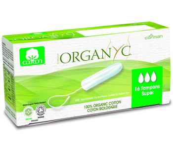 Тампони з органічної бавовни Organyc Digital Super, без аплікатора, 16 шт. - Pampik