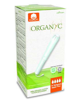 Тампони з органічної бавовни Organyc Internal Super Plus, з аплікатором, 14 шт. - Pampik