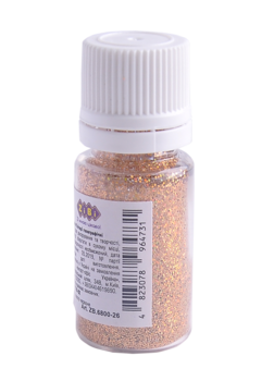 Глиттер Блестки ZiBi, голографические, золотой, 5 г (ZB.6800-26) - Pampik