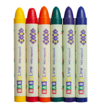 Карандаши восковые ZiBi Super Jumbo Baby Line, круглые, 6 шт. (ZB.2484) - Pampik - 2