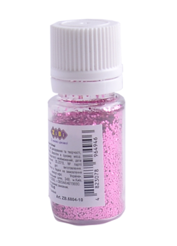 Глітер Блискітки ZiBi, рожевий, 7 г (ZB.6804-10) - Pampik