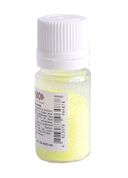 Глітер Блискітки ZiBi, флуорисцентні, жовтий, 5 г (ZB.6803-08) - Pampik