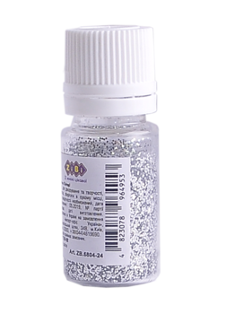 Глиттер Блестки ZiBi, серебристый, 7 г (ZB.6804-24) - Pampik