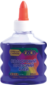Клей ZiBi, для слаймов, прозрачный, фиолетовый, 88 мл (ZB.6111-07) - Pampik