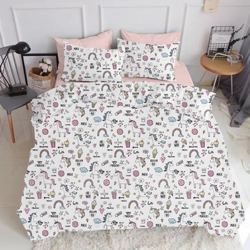 Наволочка Cosas Єдиноріг, бязь, 40х60 см, білий - Pampik - 2