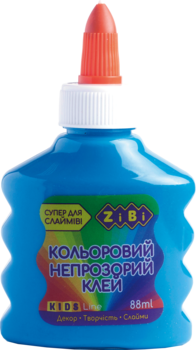 Клей ZiBi, для слаймов, непрозрачный, синий, 88 мл (ZB.6113-02) - Pampik