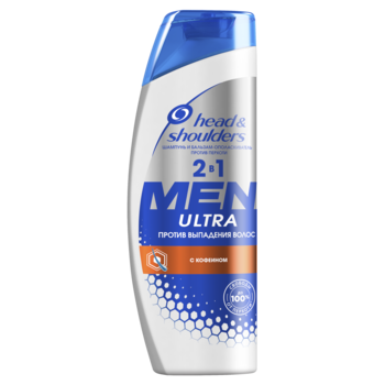 Шампунь-кондиціонер Head & Shoulders Men Ultra Проти випадіння волосся, для чоловіків, 400 мл - Pampik